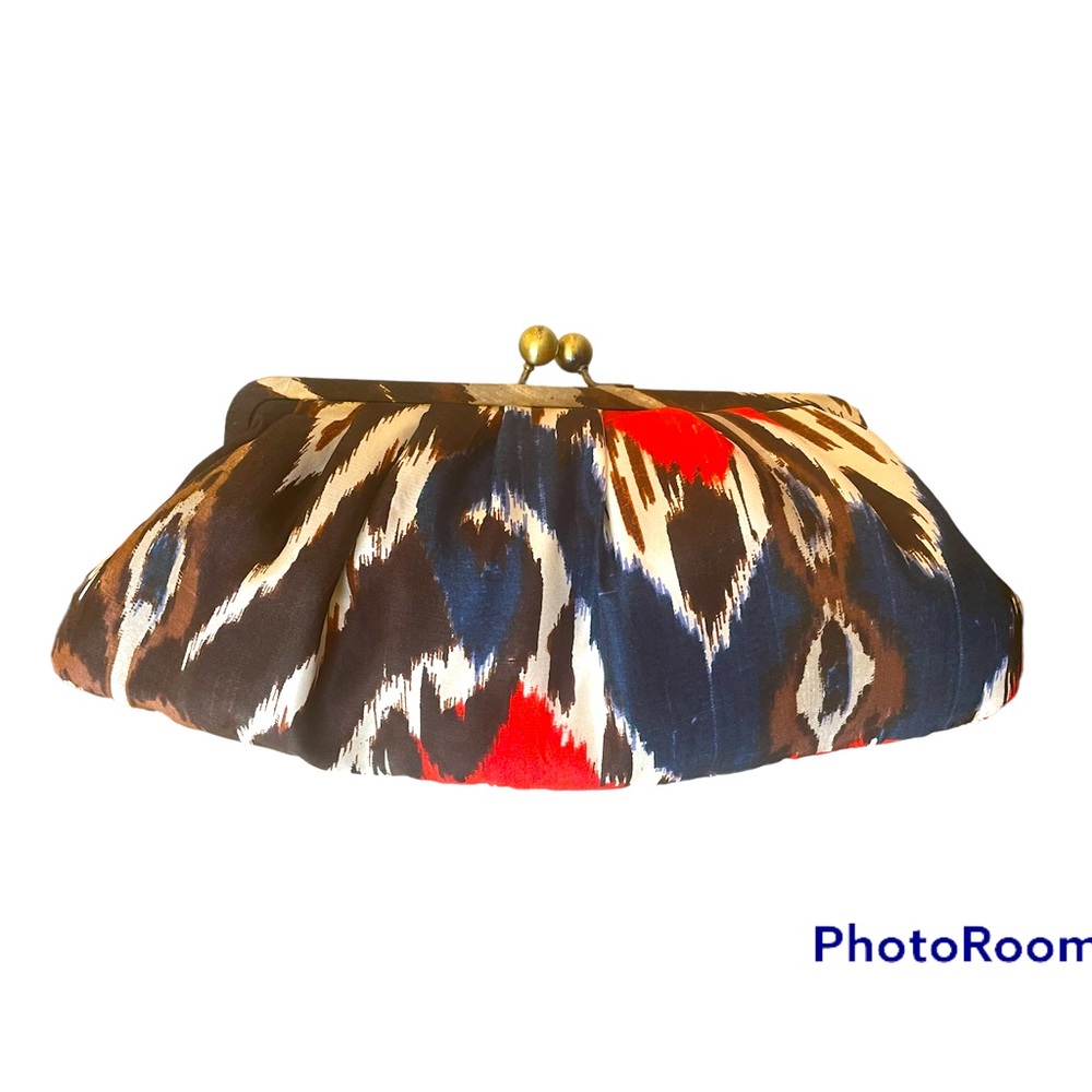 Silk clutch bag